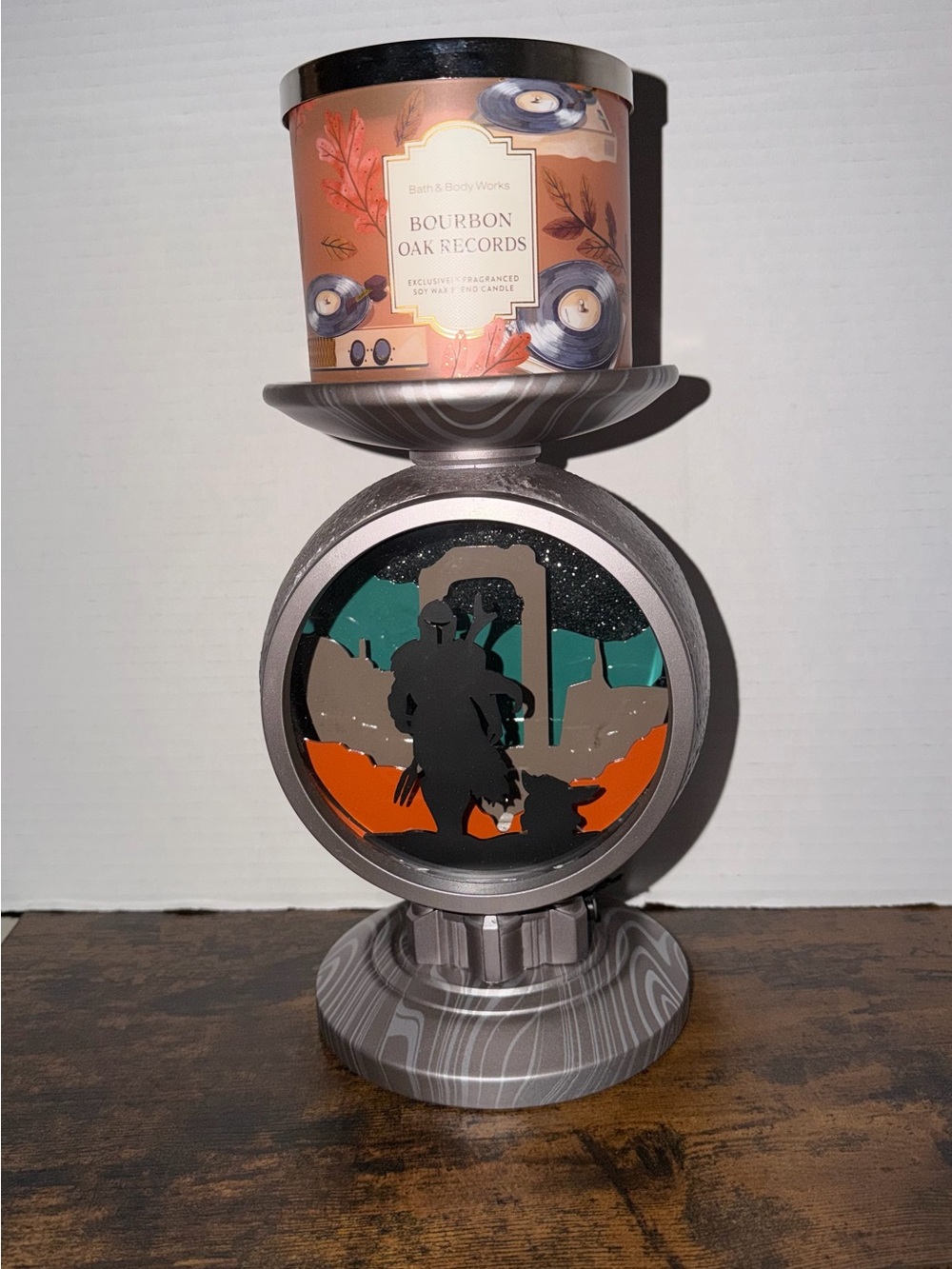Bath & Body Works Star Wars Mandalorian & Grogu Light-Up Candle Holder New